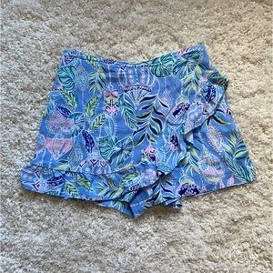 Lilly Pulitzer | Patterned Blue Skort | Size 4